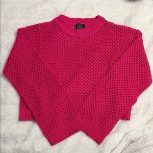 Vibrant Pink Knit Sweater